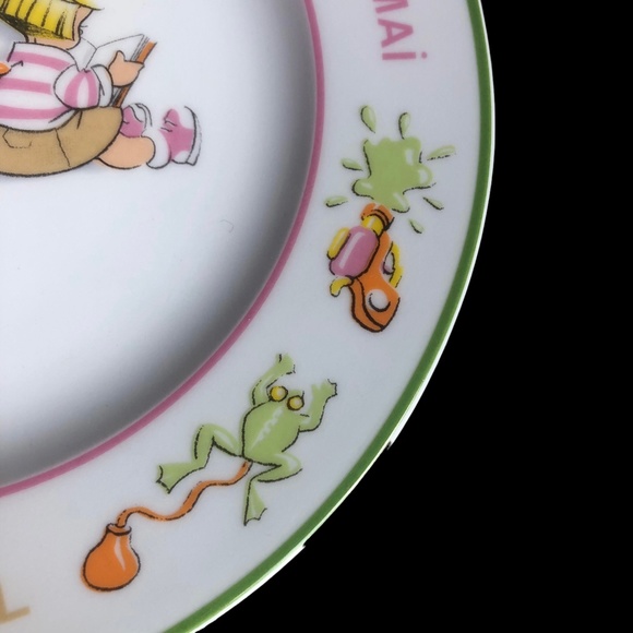 Guy Degrenne The Triplets Spring Porcelain Plate Children - Picture 4 of 6